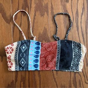 Boho Patchwork Swim Top